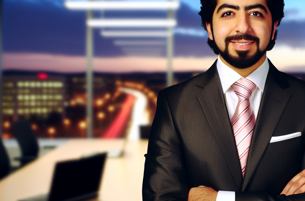 Business leader in a modern office reflecting AI and education focus in Northern Virginia